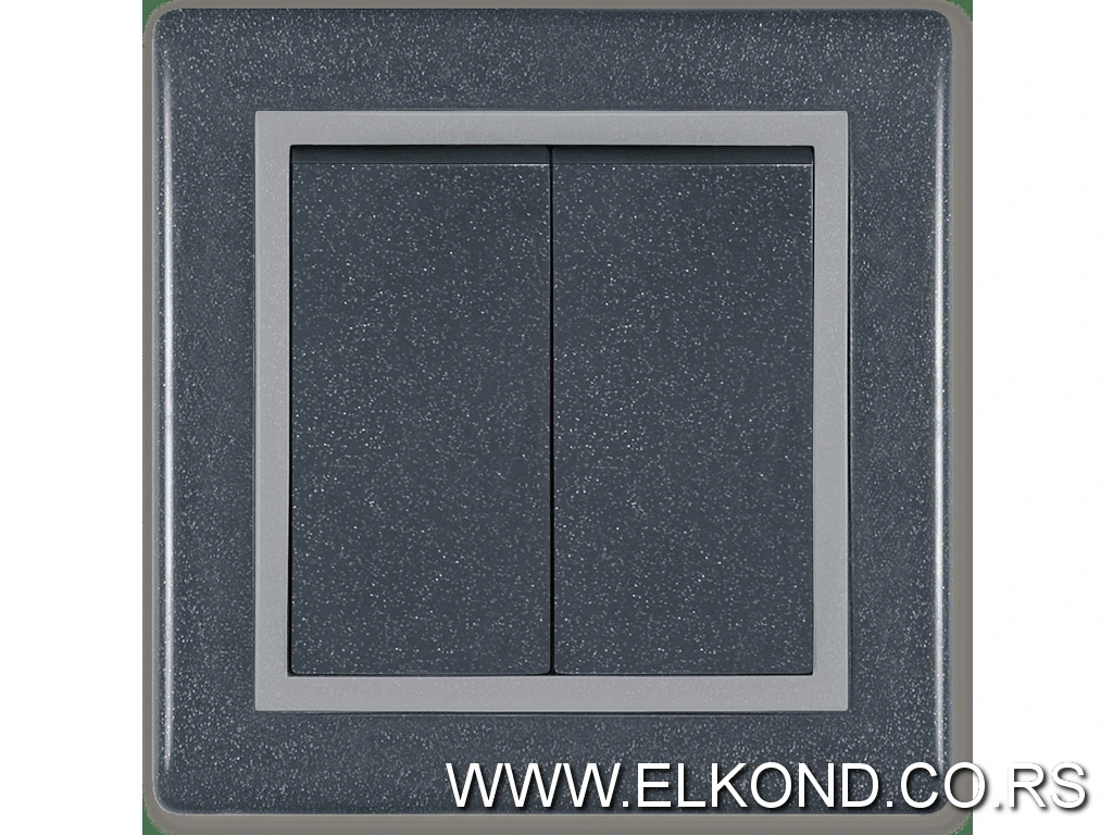 Prekidač serijski PRESTIGE 606.212 grafit siva